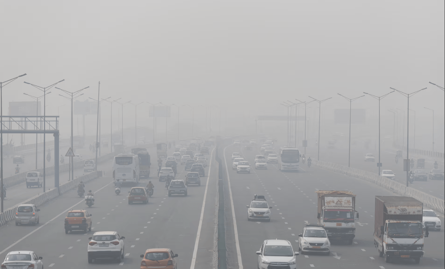 Delhi winter pollution superbugs